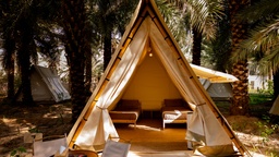 Shared-failities Twin Tent
